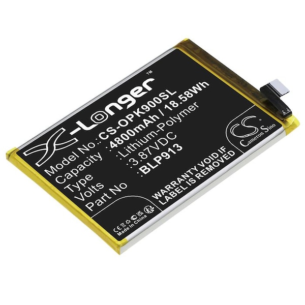 Bsc Preferred OPPO K9X K9x 5G 2021 PGCM10 Mobile Phone Replacement Battery CS-OPK900SL - main